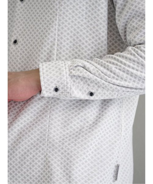 TAKA-Q(タカキュー)/ストレッチジャガード ワイドカラー長袖シャツ メンズ シャツ カジュアル トップス インナー ギフト プレゼント ライトアウター ワイシャツ ビジネスシャツ/img10