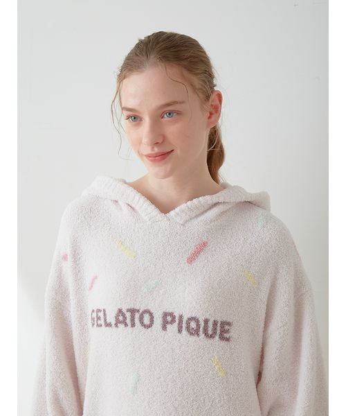 gelato pique(gelato pique)/【ONLINE限定】ベビモコアイスジャガードフーディワンピース/img07