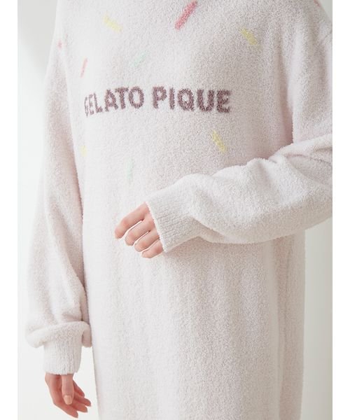 gelato pique(gelato pique)/【ONLINE限定】ベビモコアイスジャガードフーディワンピース/img08