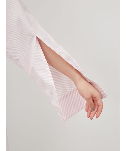 Mila Owen(ミラオーウェン)/2サイズ袖スリット釦ダウンシャツ【手洗い可能】/img15
