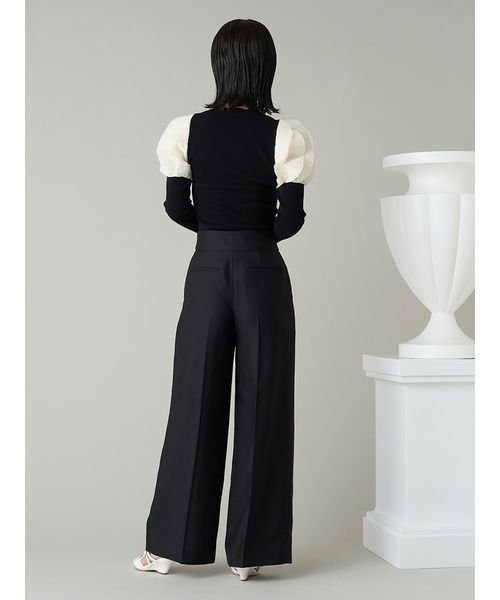 【HANAE MORI×CELFORDコラボ】プリーツスリーブニットプルオーバー 予めご了承ください