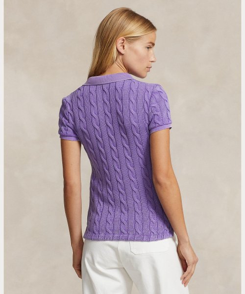 ケーブルニット ポロシャツ Ralph Cotton TM