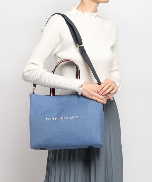 デニムショッパートートバッグ 