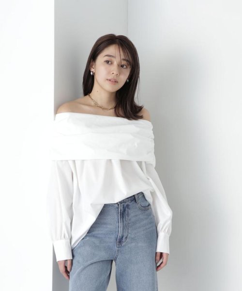 NATURAL BEAUTY BASIC(ナチュラルビューティーベーシック)/オフショルブラウス　24SS/img19