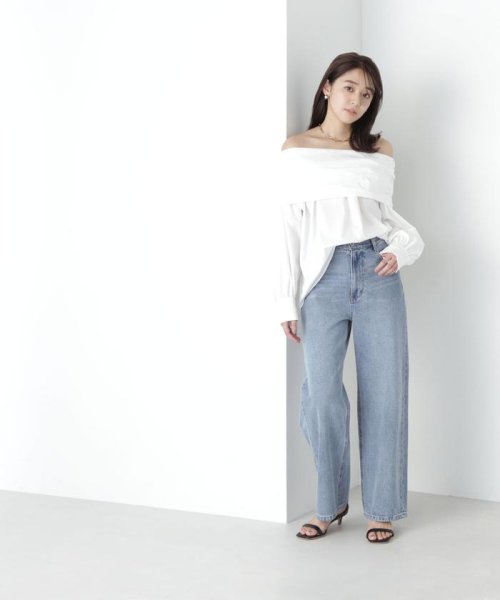 NATURAL BEAUTY BASIC(ナチュラルビューティーベーシック)/オフショルブラウス　24SS/img22