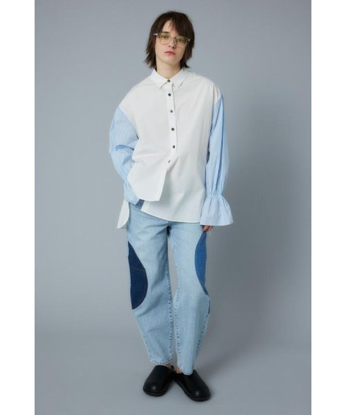 HeRIN.CYE(ヘリンドットサイ)/Frill asymmetry shirt/img01