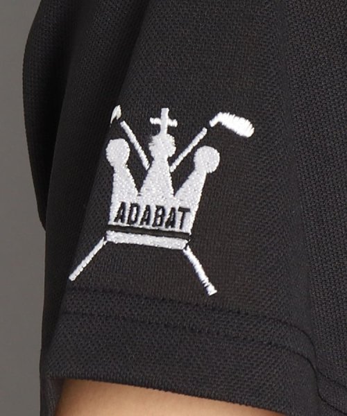 adabat(アダバット)/【UVカット／吸水速乾】ロゴデザイン モックネック半袖プルオーバー/img49