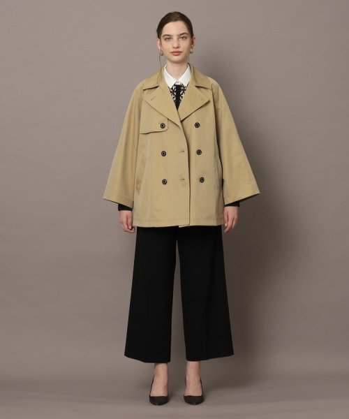 Aラインショートトレンチジャケット 