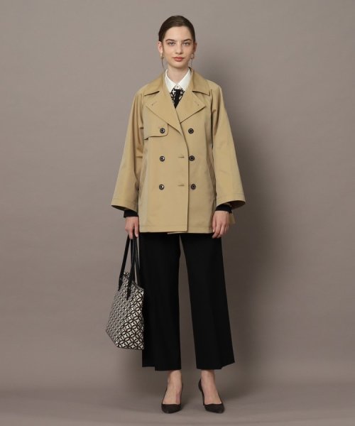 Aラインショートトレンチジャケット 