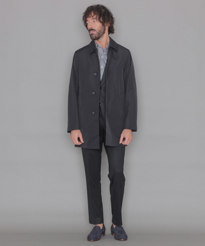 MACKINTOSH LONDON ウール ショート丈 ステンカラーコート S