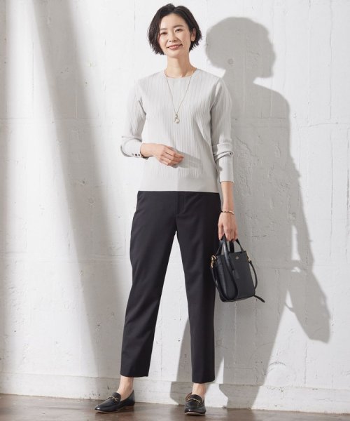 J.PRESS LADIES（LARGE SIZE）(J．プレス　レディス（大きいサイズ）)/【洗える】RAYON STRETCH PLAIN クルーネック ニット/img14