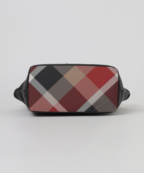 パーシャルクレストブリッジチェックナイロントート 