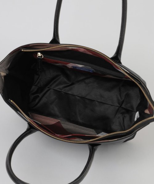 パーシャルクレストブリッジチェックナイロントート 