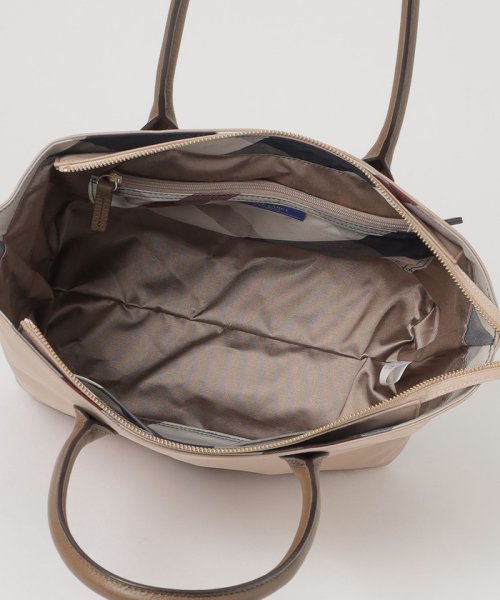 パーシャルクレストブリッジチェックナイロントート 