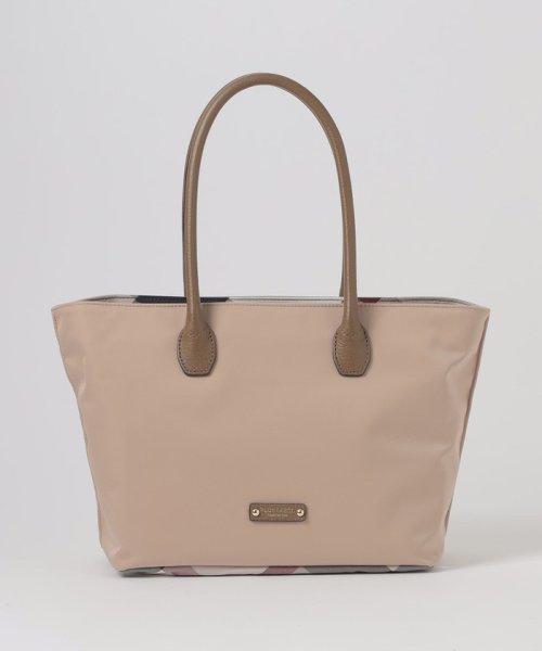 パーシャルクレストブリッジチェックナイロントート 