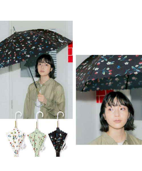 Wpc．(Wpc．)/【Wpc.公式】雨傘 ストロベリーガーデン 親骨58cm ジャンプ傘 晴雨兼用 傘 レディース 長傘 おしゃれ 可愛い 女性 通勤 通学/img02