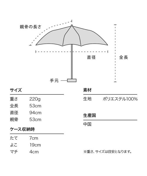 Wpc．(Wpc．)/【Wpc.公式】雨傘 ストロベリーガーデン ミニ 親骨53cm 晴雨兼用 傘 レディース 折り畳み傘 おしゃれ 可愛い 女性 通勤 通学/img08