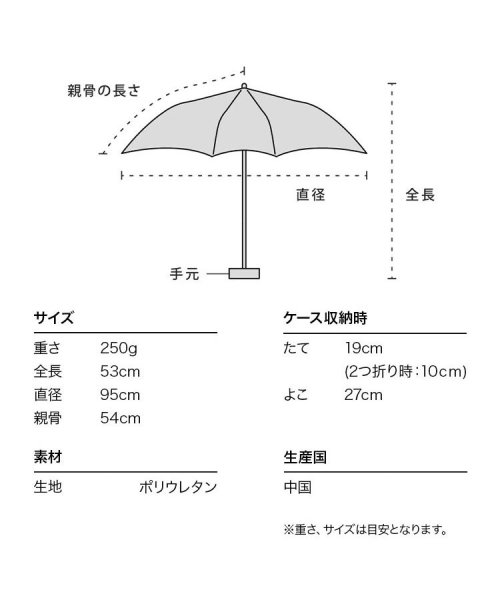 Wpc．(Wpc．)/【Wpc.公式】［ビニール傘］紫陽花アンブレラ ミニ 親骨54cm 傘 レディース 雨傘 折り畳み傘 おしゃれ 可愛い 女性 通勤 通学/img13