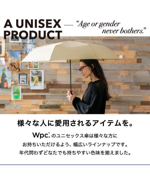 Wpc．(Wpc．)/【Wpc.公式】雨傘 UNISEX AUTOMATIC FOLD 親骨62cm 大きい 自動開閉 晴雨兼用 傘 メンズ レディース 折り畳み傘 男性 女性 おし/img02