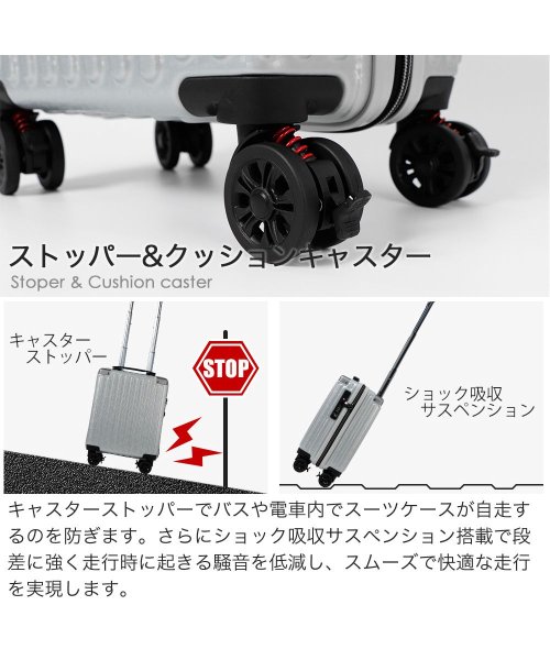 tavivako(タビバコ)/Proevo スーツケース キャリーケース 機内持ち込み lcc Sサイズ 軽量 小型 拡張 ストッパー 静音 充電  ダイヤル TSA コインロッカー/img10