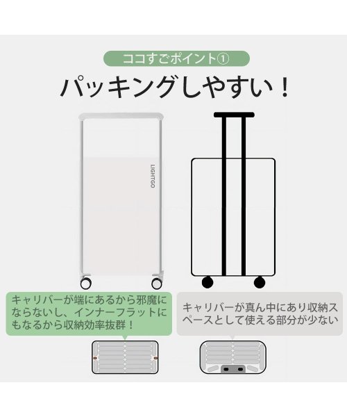 tavivako(タビバコ)/スーツケース Lサイズ ワイドハンドル フロントオープン フロントドアタイプ 前開き 両開き usb TSA ダイヤル YKK 静音 8輪 軽量 受託手荷物無/img15