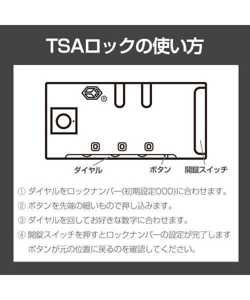 tavivako(タビバコ)/【サービス品】 スーツケース キャリーケース キャリーバッグ l 受託手荷物 大型 超軽量 ファスナータイプ 静音8輪キャスター ダイヤル TSA/img17