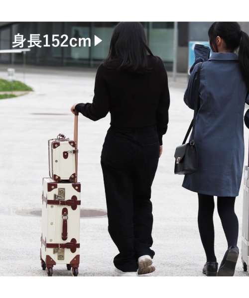 トランクケース 革 キャリーケース トランク キャリー 4輪 スーツケース アンティーク ML 女性 軽量 超軽量 旅行バッグ キャリーバッグ 