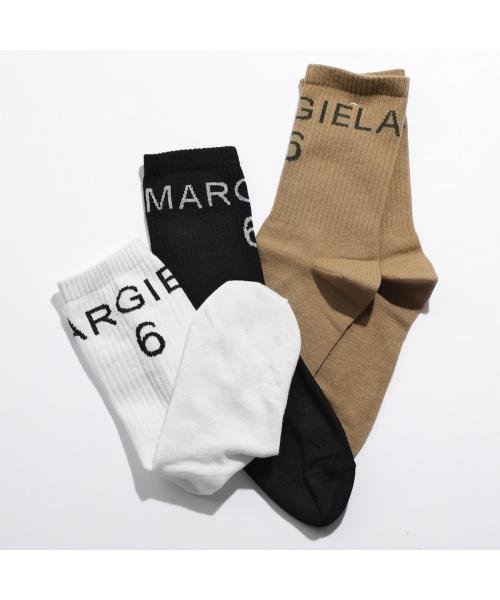 MM6 Maison Margiela(MM６　メゾンマルジェラ)/MM6 ソックス S52TL0028 S17945 リブニット ロゴ 靴下/img01