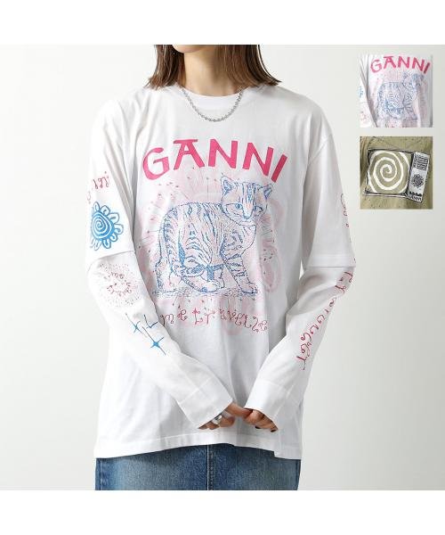 GANNI(ガニー)/GANNI 長袖 Tシャツ Light Jersey Long Sleeve T－shirt/img01