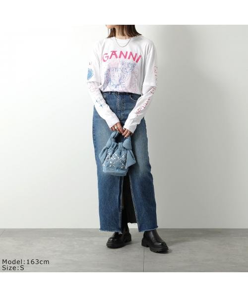 セール】 ガニー(GANNI) |GANNI 長袖 Tシャツ Light Jersey Long 