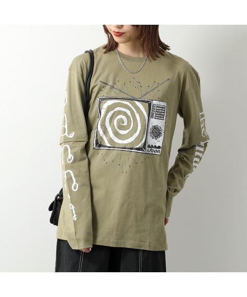 GANNI(ガニー)/GANNI 長袖 Tシャツ Light Jersey Long Sleeve T－shirt/img06