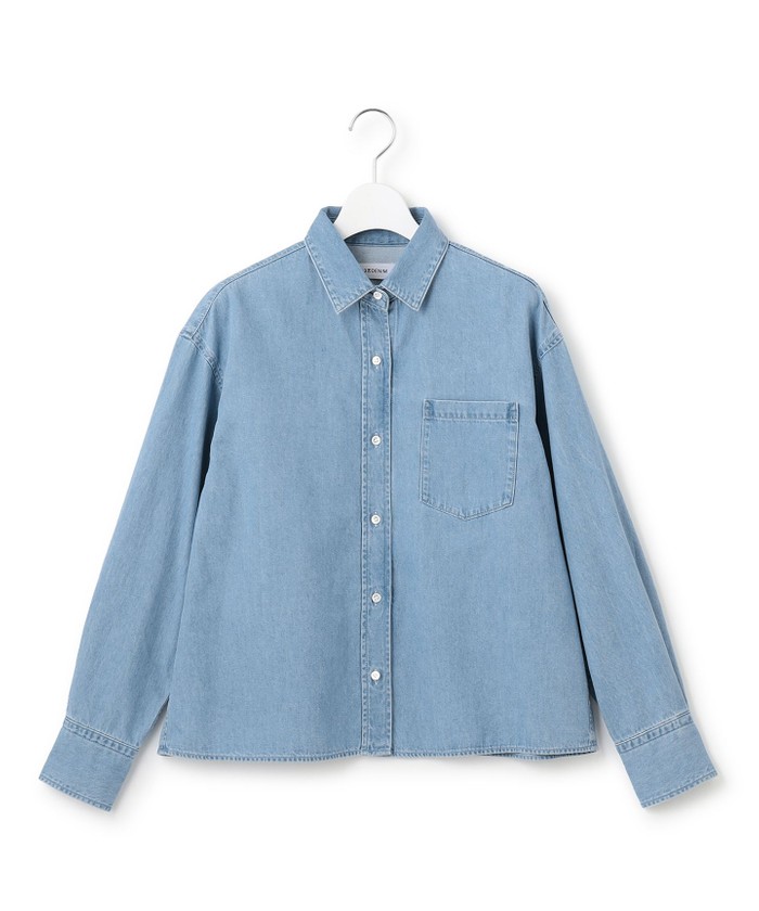 LE DENIMクロップドシャツ SLOBE IENA（スローブイエナ）の「LE DENIMクロップドシャツ