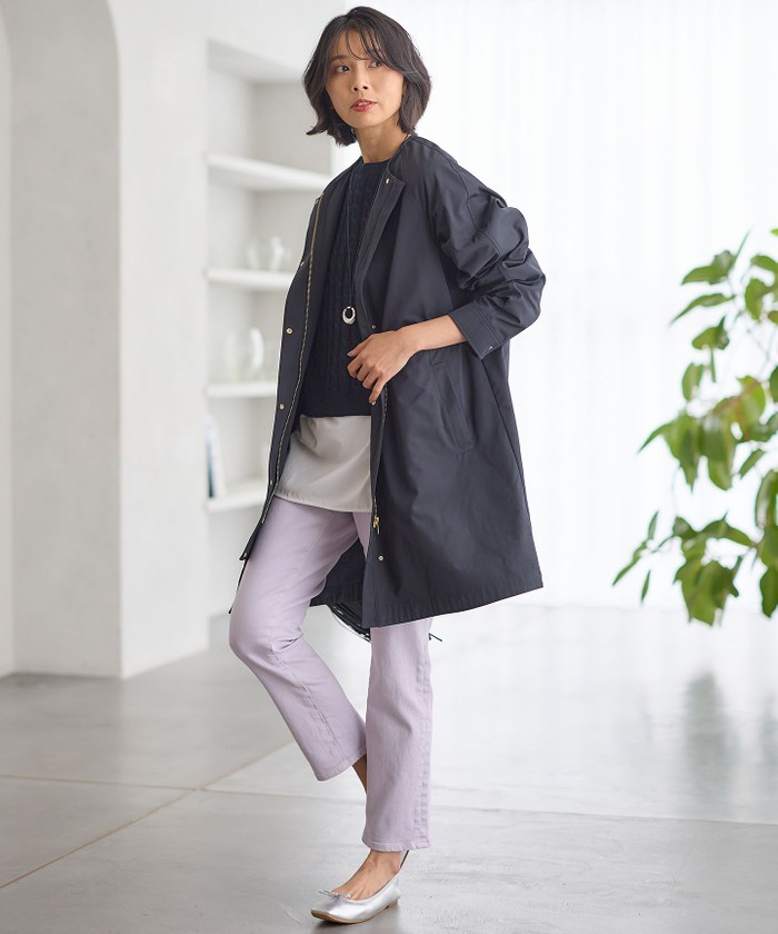 撥水加工】ライトツイル ノーカラーコート(505891626)｜阪急百貨店公式