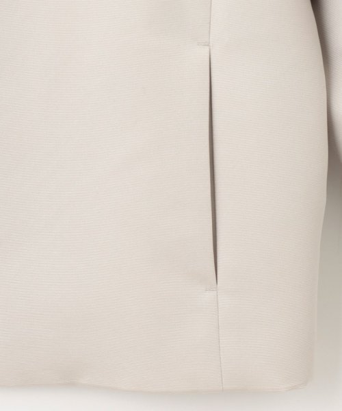 【洗える】グログランノーカラー ジャケット 