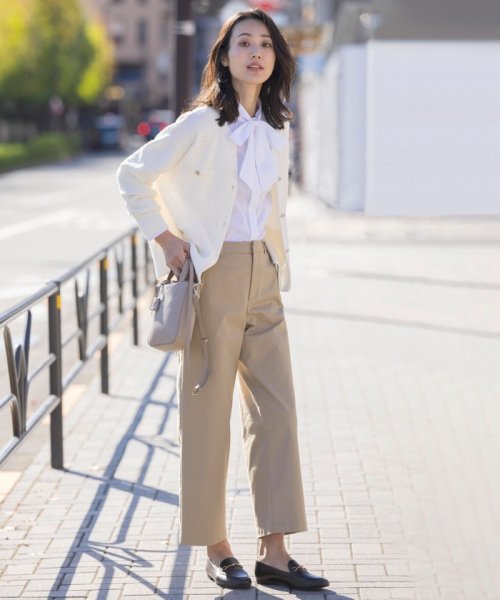 J.PRESS LADIES(J．プレス　レディス)/【洗える】DAILY TWEED ニット アウター/img01