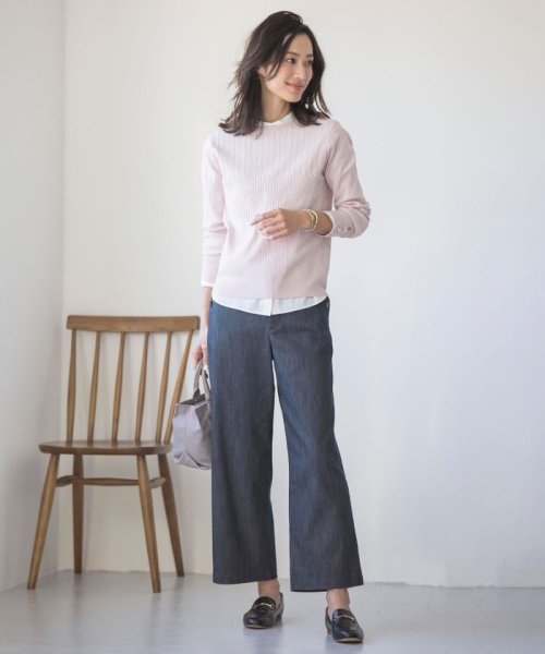 J.PRESS LADIES(J．プレス　レディス)/【洗える】RAYON STRETCH PLAIN クルーネック ニット/img09