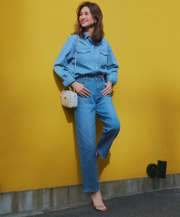 CLASSY.6月号掲載/洗える】23区DENIM コクーンシルエット パンツ