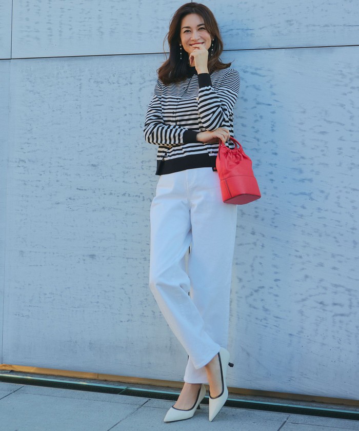 CLASSY.6月号掲載/洗える】23区DENIM コクーンシルエット デニム 23区(ニジュウサンク)の【CLASSY.6月号掲載/洗える】23区DENIM