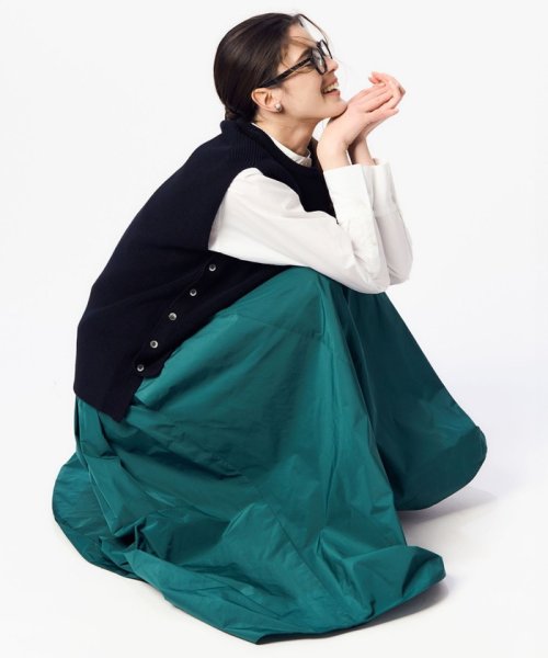 【洗える】ルミエールタフタ フレアスカート 