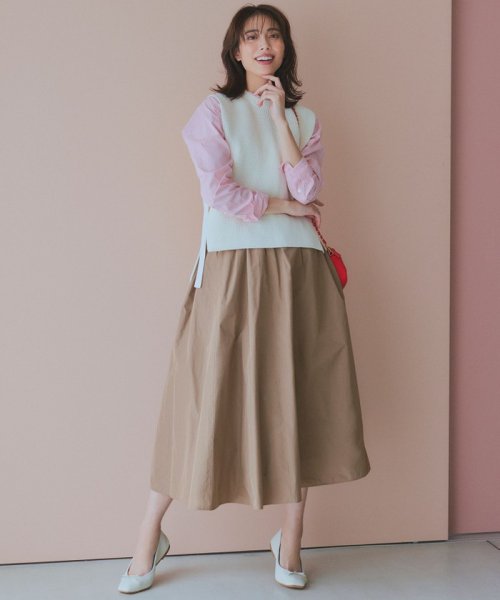 【洗える】ルミエールタフタ フレアスカート 