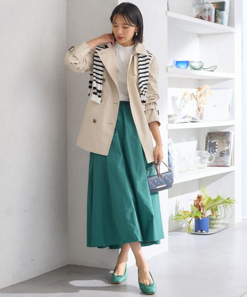 【洗える】ルミエールタフタ フレアスカート 