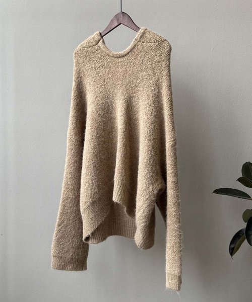 ARGO TOKYO(アルゴトウキョウ)/Wool Blend Hoodie Knit Pullover 25071 フードニットプルオーバー　ニットプルオーバー　フード付き　フーデイニット　セーター　/img23