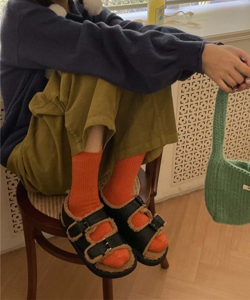 ARGO TOKYO(アルゴトウキョウ)/選べる16色　ウールリブソックス　リブ　靴下　ソックス　カラーソックス　厚手ソックス　厚手靴下　ウールソックス　カラバリ豊富　Wool Rib Socks/img27