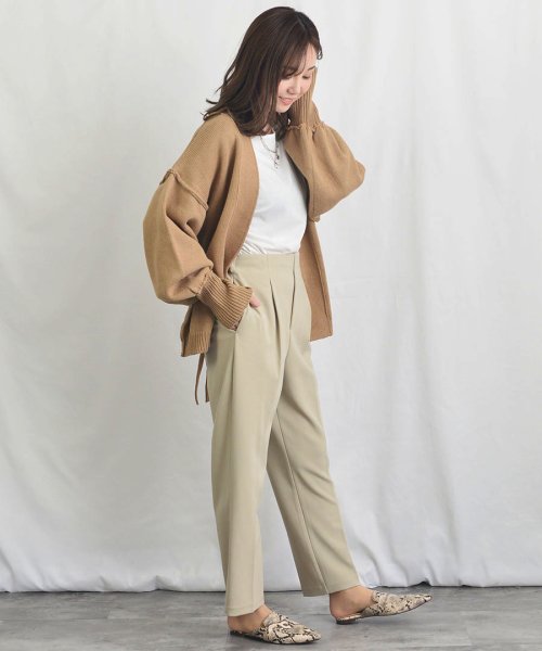 ARGO TOKYO(アルゴトウキョウ)/Georgette Color Tuck Pants 22028 ジョーゼットカラータックパンツ　タックパンツ　カラーパンツ　ロングパンツ　ストレッチパンツ/img26