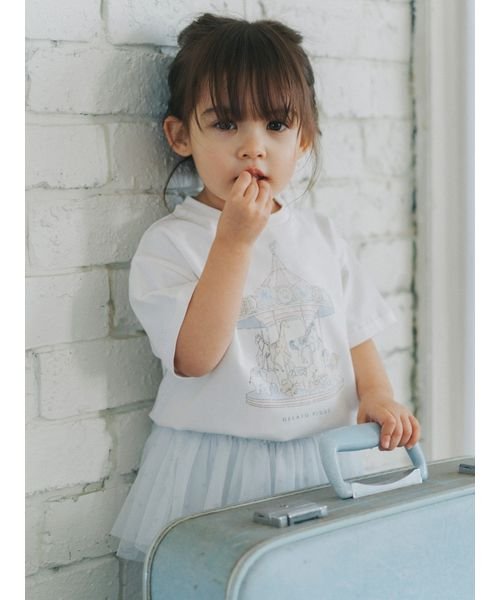 gelato pique Kids＆Baby(gelato pique Kids＆Baby)/【BABY】メリーゴーランドワンポイントTシャツ/img01