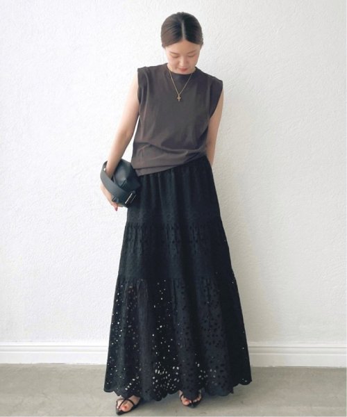 《WEB限定/追加3》コットンレースティアードスカート 品番：23060900080020 こちらの商品は