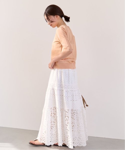 《WEB限定/追加3》コットンレースティアードスカート 品番：23060900080020 こちらの商品は