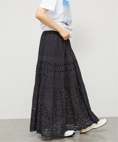 《WEB限定/追加3》コットンレースティアードスカート 品番：23060900080020 こちらの商品は