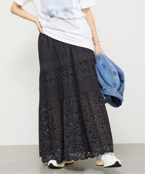《WEB限定/追加3》コットンレースティアードスカート 品番：23060900080020 こちらの商品は