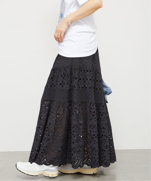《WEB限定/追加3》コットンレースティアードスカート 品番：23060900080020 こちらの商品は